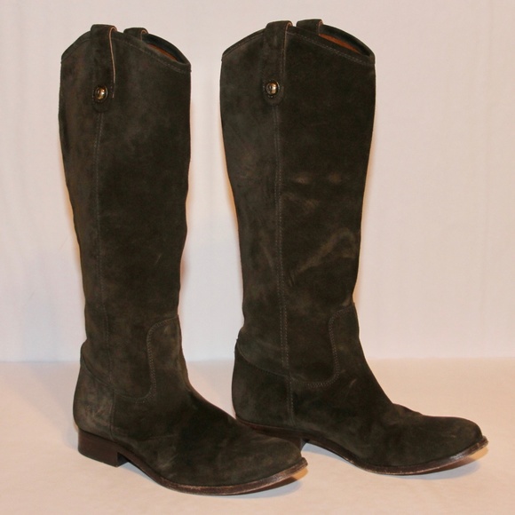 Frye Shoes - EUC Frye Melissa Button Suede Tall Boots